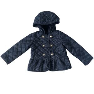 Baby Gap Quilted Hooded Coat – Size 4T | Peplum, Classic, Spring Layer
